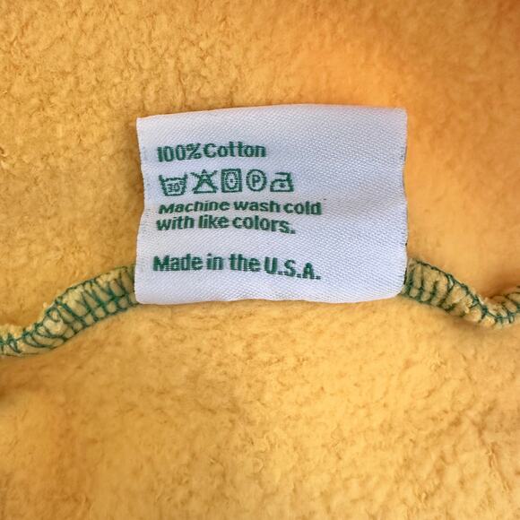 New Made Some Souvenirs Sagrada Familia Tourist Fleece Sweatshirt Yellow Green - Picture 7 of 8